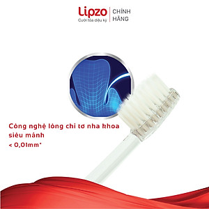 Bàn Chải Đánh Răng LIPZO Kids 1 Lông Chỉ Tơ Nha Khoa Kháng Khuẩn Mềm Mảnh Dành Cho Bé Từ 2 Tuổi Trở Lên