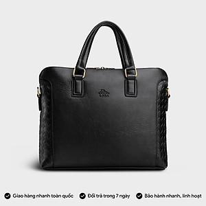 Cặp Công Sở Lata ( Thời trang nam basic đựng laptop 14,6 inch - Cặp da CA28 )