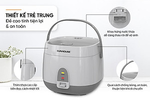 Nồi cơm điện Sunhouse 1.8L SHD8611GR (700W)- Hàng chính hãng