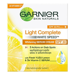Kem dưỡng serum Garnier sáng da ban ngày và măt nạ ngủ ban đêm Light Complete 50ml 