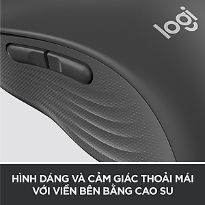 Chuột không dây bluetooth Logitech Signature M650 - Dành cho tay có kích cỡ từ nhỏ tới trung bình, Cuộn SmartWheel, giảm ồn, các nút bên có thể tùy chỉnh - Hàng chính hãng