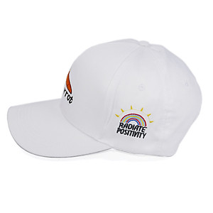 Nón kết cà rốt thời trang, độc đáo thêu nổi hình và chữ Carrot kèm hình cầu vồng bên hông nón, khóa cửa sổ gài - Hạnh Dương