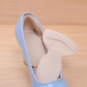 COMBO 2 BỘ MIẾNG LÓT CHO GIÀY RỘNG SILICON (MÀU KEM)