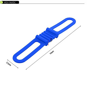 Bộ 6 Dây Đeo Đèn Pin Xe Đạp Silicon Co Giãn Giúp Cố Định Đèn Pin/ Vật Dụng Trên Xe Đạp MaiLee (Màu ngẫu nhiên)