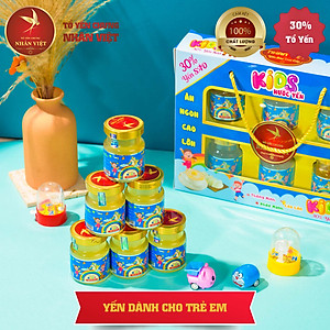 [Hộp 6 Lọ] Nước Yến Sào Cho Bé Nhân Việt Kids 30% Yến Giúp Bé Ăn Ngon, Cao Lớn Hũ 70ml