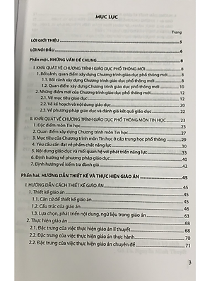 Sách Hướng dẫn dạy học Môn Tin học THPT theo chương trình giáo dục phổ thông mới