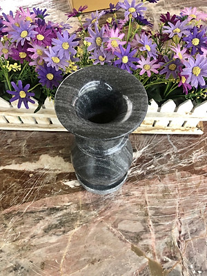 Bình bông, lọ hoa thờ cúng đá cẩm thạch vân đen