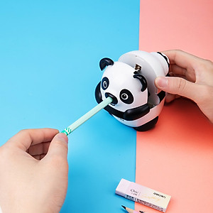 Gọt Chì Quay Tay Hình Gấu Trúc Deli - 1 Chiếc - E0518