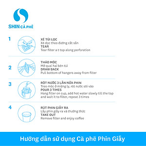 SHIN Cà Phê - DripBag Việt Nam Collection hộp 10 gói - Phin Giấy tiện lợi