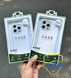 Ốp lưng cho iPhone 16 Pro Max, iPhone 16 Pro, iPhone 16 Plus, iPhone 16 hiệu MEMUMI trong suốt siêu mỏng 0.3mm bảo vệ Camera chống sốc, chống xước cao cấp - Hàng chính hãng