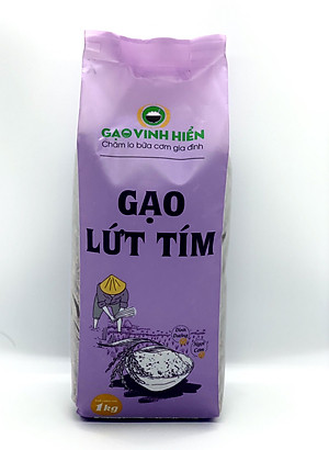 Gạo Lứt Tím Vinh Hiển 1KG - Siêu dẻo, dinh dưỡng