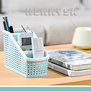 Khay nhựa mini để bàn 4 ngăn dùng đựng bút, để bàn, đựng đồ văn phòng phẩm, mỹ phẩm, ..đồ dùng đa năng phù hợp bàn làm việc, phòng tắm , nhà bếp tiện ích - HENRYSA ( Giao màu ngẫu nhiên)