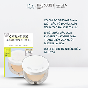 Phấn Phủ Dạng Nén Chống Nắng, Kiềm Dầu Dưỡng Ẩm Time Secret Mineral Pressed Powder R