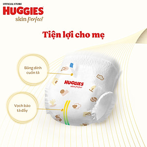 Tã/ Bỉm Quần Huggies Skin Perfect M/L/XL/XXL Super Jumbo Với 2 Vùng Thấm Giảm Kích Ứng Da