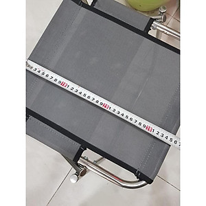 Ghế xếp tựa lưng inox mini Lưng cao-ghế xếp inox lưng cao-ghế câu cá inox lưng cao