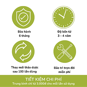 Bộ đai chườm nóng thảo dược giảm đau vai gáy dùng điện - Hapaku