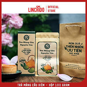 Trà Mãng Cầu Nguyễn Văn - 100% mãng cầu xiêm tươi sấy khô - Hộp 100 GRAM