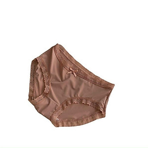 Quần lót nữ set túi 3 quần trơn cotton thun viền ren