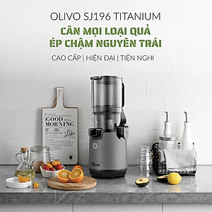 Máy Ép Chậm Olivo SJ196 – Ống Tiếp Nguyên Liệu Lớn 13cm – Động Cơ AC Cao Cấp