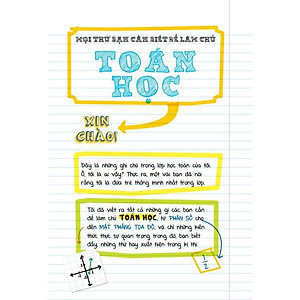 Sách sổ tay toán học, tổng hợp kiến thức toán từ lớp 4 đến lớp 9 - bìa cứng, in màu