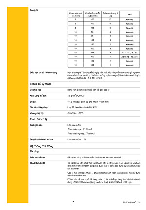 Băng keo chống dột, Chống thấm siêu dính, dùng được trên mọi vật liệu - Sika Multiseal (cuộn 7.5cm x 10m)