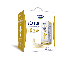 Thùng 24 hộp Sữa tươi tiệt trùng chứa tổ yến Vinamilk Green farm - hộp 180ml