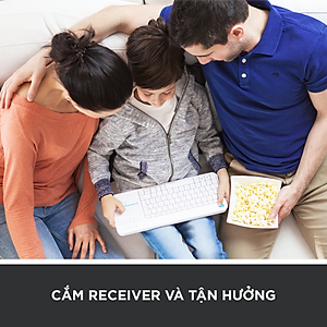 Bàn Phím Không Dây Logitech K400 PLUS - Hàng Chính Hãng