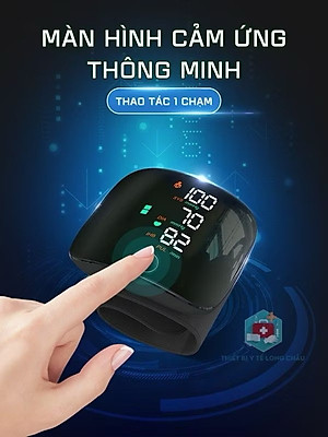 Máy đo huyết áp cổ tay , đọc kết quả tiếng việt, cảnh báo huyết áp theo màu sắc, đo chính xác kết quả, pin sạc usb