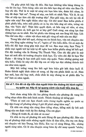 Sách 171 Bài Văn Hay Lớp 7 - Tái Bản