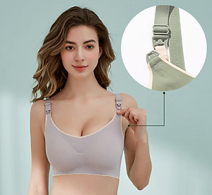 Áo Lót, Áo Ngực Bầu Và Cho Con Bú Chống Chảy Xệ Cao Cấp Azuno AN02 Chất Liệu Su Đúc Thoáng Khí Không Gọng Mặc Hè Cực Mát