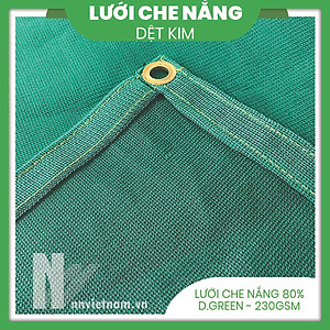 LƯỚI CHE NẮNG - MAY VIỀN, KHUY - SIZE 2M X 1M