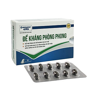 Thực Phẩm Bảo Vệ Sức Khoẻ ĐỀ KHÁNG PHÒNG PHONG (Hộp 3 vỉ x 10 viên nang mềm) - Chính Hãng
