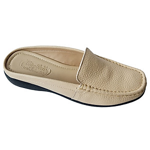 Dép Sục Nữ Da Bò Thật BIGGBEN Cao 3 phân SBN45