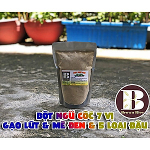 Bột ngũ cốc 7 vị Brown Rice 500gr ( 5 loại đậu, gạo lứt, mè đen )