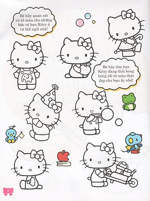 Bộ 4 Cuốn Hello Kitty- Sách Tô Màu: Rèn Luyện Khả Năng Cho