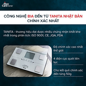  Cân điện tử kết nối điện thoại thông minh, phân tích 10 chỉ số cơ thể Tanita BC-402 Nhật Bản