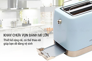 Máy Nướng Bánh Mì Lock& Lock EJB221BLU (730 - 870 W) - Hàng chính hãng