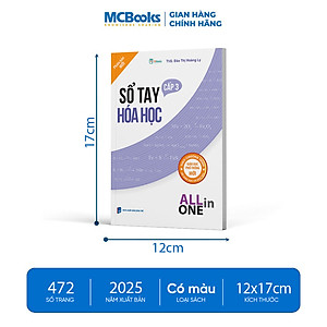 Sách - Sổ tay hóa học cấp 3 - All in one