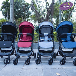 Xe đẩy gấp gọn cho bé Mastela HN275 - Xe đẩy em bé siêu nhẹ, thoáng khí bảo hành 12 tháng