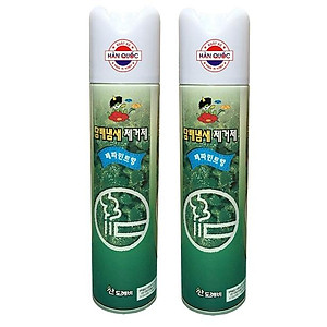 Chai Xịt Thơm Phòng Khử Mùi Thuốc Lá Hàn Quốc Hương Bạc Hà 370ml cho xe hơi 