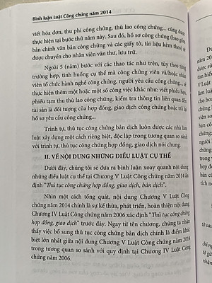 Bình Luận Luật Công Chứng Năm 2014 