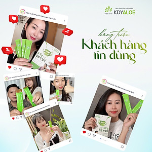 THẠCH COLLAGEN NHA ĐAM SÂM NHO XANH HỮU CƠ (hộp 10 gói) HỖ TRỢ ĐẸP DA