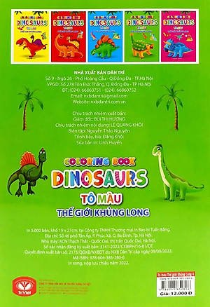 Tô Màu Thế Giới Khủng Long Dinosaurs 4