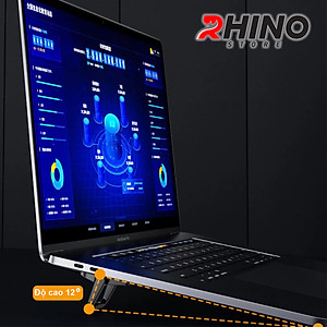 Kệ đỡ Laptop gắn máy Rhino KL901 Tiện lợi, nhỏ gọn, dễ dàng mang theo, siêu bền, kê cao lên tới 12 độ - Hàng chính hãng