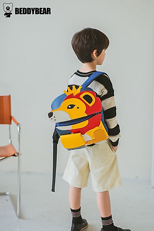 Balo Trẻ em từ 5 tuổi Beddybear Cute Bag 2.0 Phù hợp cho bé trai gái học Mẫu giáo chuẩn bị vào lớp 1 .Thiết kế chống gù, Chất liệu da PU hạn chế thấm nước