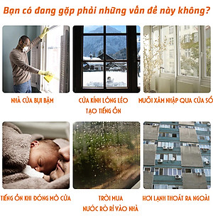 Ron Sợi Chân Cửa Khung Cửa 5*9mm - 9*9mm - 15*9mm - 23*9mm Ngăn Bụi Côn Trùng Chống Ồn Legaxi