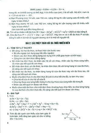 Bài Tập Phát Triển Năng Lực Toán 8 - Tập 1