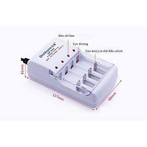 (COMBO) Bộ sạc và 4 pin Dowblepow 1200mAh