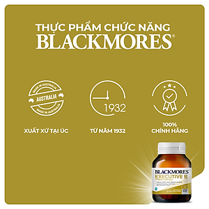 Viên Uống Giảm Căng Thẳng Hỗ Trợ An Thần Blackmores Executive B Stress Formula Lọ 62 Viên
