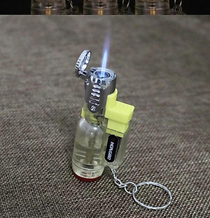 Vỏ Hột Quẹt Bật Lửa khò có móc treo chìa khóa , hộp quẹt khò đỏ